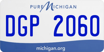 MI license plate DGP2060