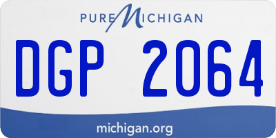 MI license plate DGP2064