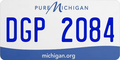 MI license plate DGP2084