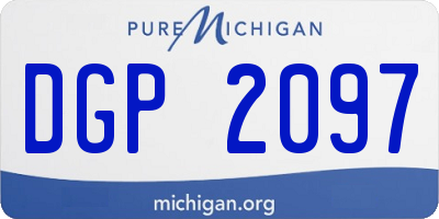 MI license plate DGP2097