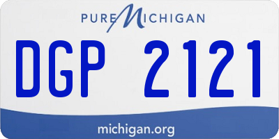 MI license plate DGP2121