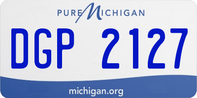 MI license plate DGP2127