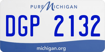 MI license plate DGP2132