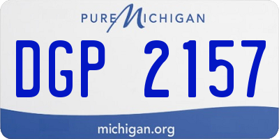 MI license plate DGP2157