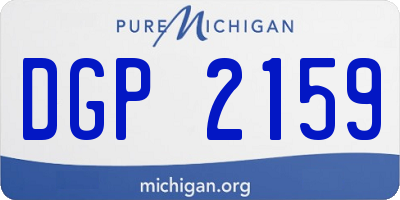 MI license plate DGP2159