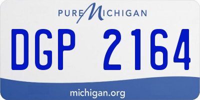 MI license plate DGP2164