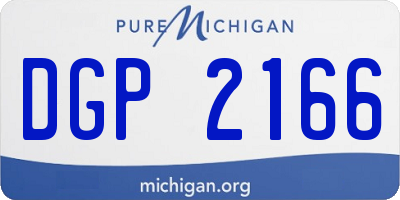 MI license plate DGP2166