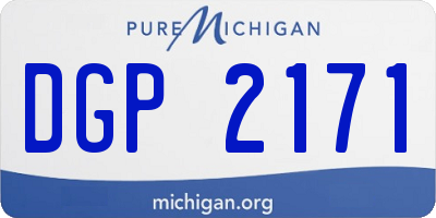 MI license plate DGP2171