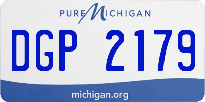 MI license plate DGP2179