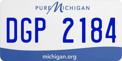 MI license plate DGP2184