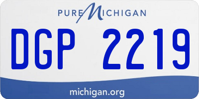 MI license plate DGP2219