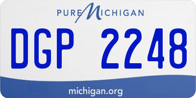 MI license plate DGP2248