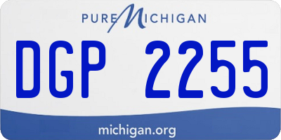 MI license plate DGP2255