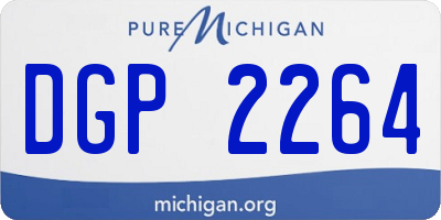 MI license plate DGP2264