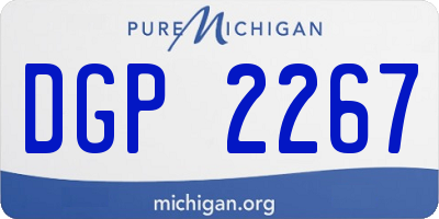 MI license plate DGP2267