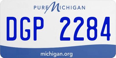 MI license plate DGP2284