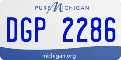 MI license plate DGP2286