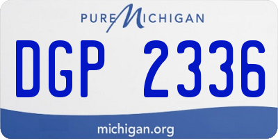 MI license plate DGP2336