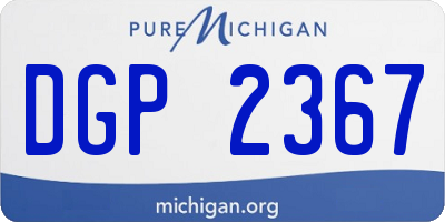 MI license plate DGP2367
