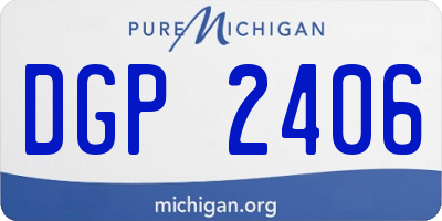 MI license plate DGP2406