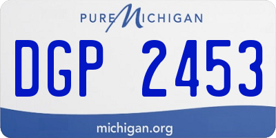 MI license plate DGP2453