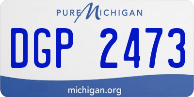 MI license plate DGP2473