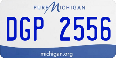 MI license plate DGP2556