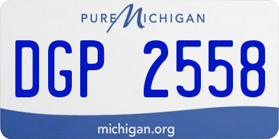 MI license plate DGP2558