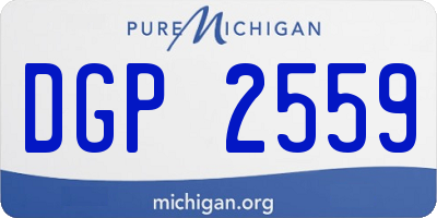 MI license plate DGP2559