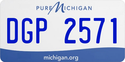 MI license plate DGP2571