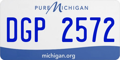 MI license plate DGP2572