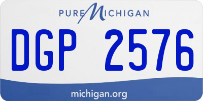 MI license plate DGP2576