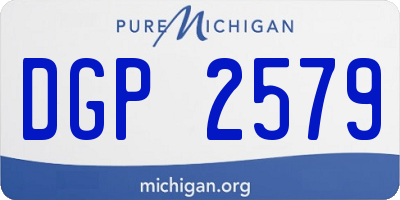 MI license plate DGP2579