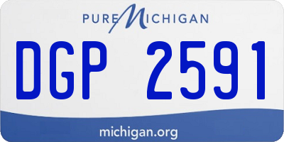 MI license plate DGP2591
