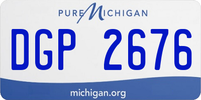 MI license plate DGP2676