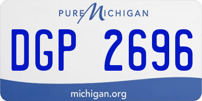 MI license plate DGP2696