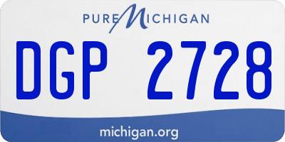 MI license plate DGP2728