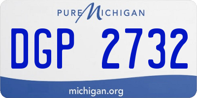 MI license plate DGP2732