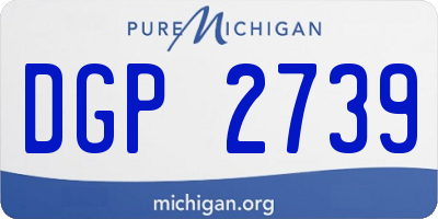 MI license plate DGP2739