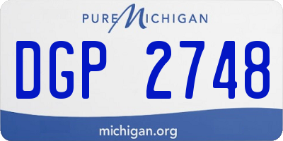 MI license plate DGP2748