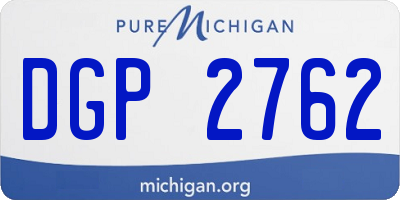MI license plate DGP2762
