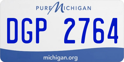 MI license plate DGP2764