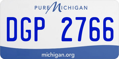 MI license plate DGP2766