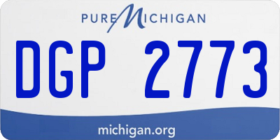 MI license plate DGP2773