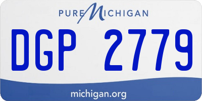 MI license plate DGP2779