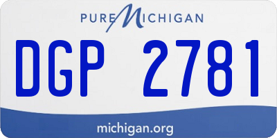 MI license plate DGP2781