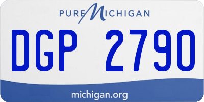 MI license plate DGP2790