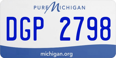 MI license plate DGP2798