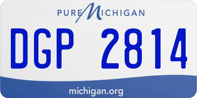 MI license plate DGP2814