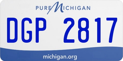 MI license plate DGP2817